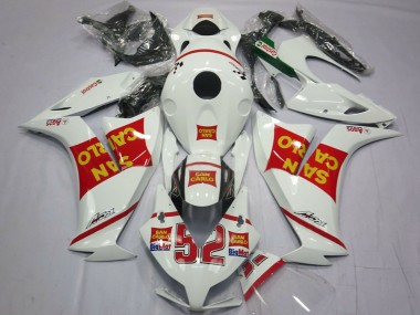 White Red Yellow San Carlo 2012-2016 Honda CBR1000RR Motorcycle Fairings