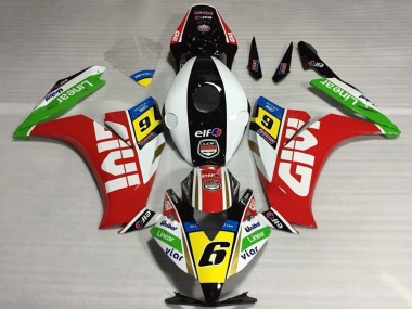 White Red Yellow Green Givi 6 2012-2016 Honda CBR1000RR Motorcycle Fairings