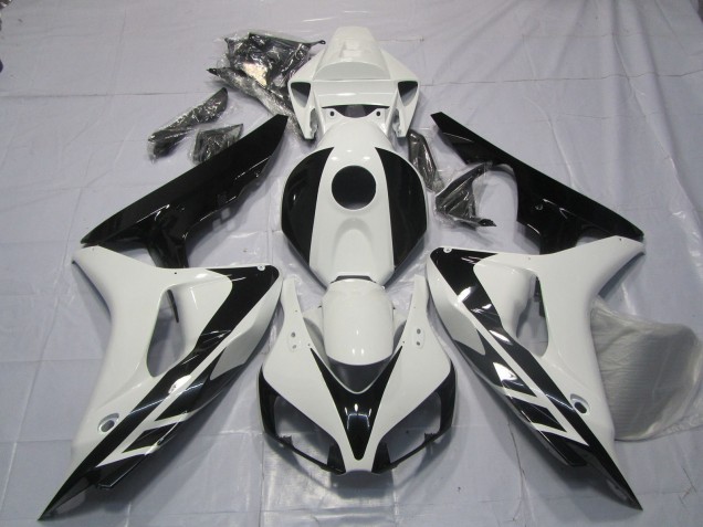 White Glossy Black OEM Style No Decals 2006-2007 Honda CBR1000RR Motorcycle Fairings
