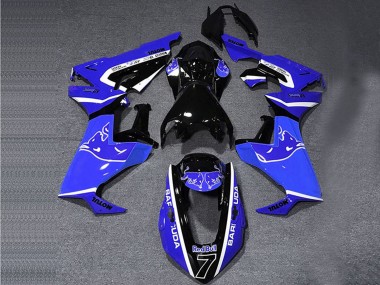 Blue White Glossy Black Bull 2017-2023 Honda CBR1000RR Motorcycle Fairings