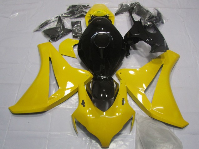 Yellow Glossy Black 2008-2011 Honda CBR1000RR Motorcycle Fairing
