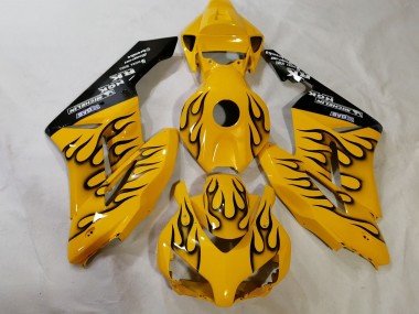 Yellow Black Flame 2012-2016 Honda CBR1000RR Motorcycle Fairings
