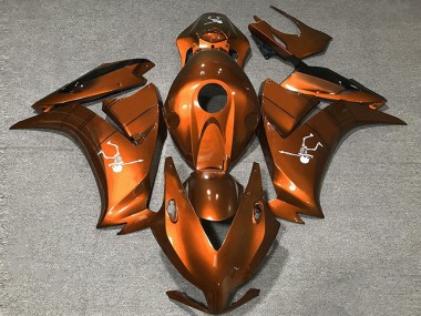 Deep Orange Glossy Black 2012-2016 Honda CBR1000RR Motorcycle Fairings