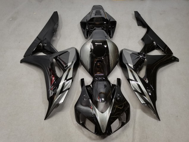 Silver Glossy Black 2006-2007 Honda CBR1000RR Motorcycle Fairings