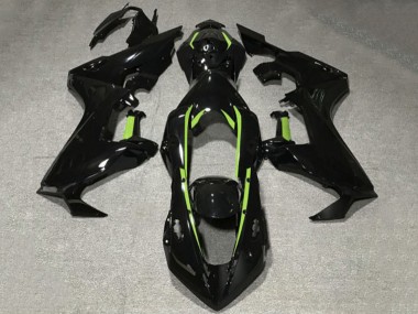 Glossy Black Lime Green Lining 2017-2023 Honda CBR1000RR Motorcycle Fairings