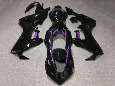 Glossy Black Purple Lining 2017-2023 Honda CBR1000RR Motorcycle Fairings