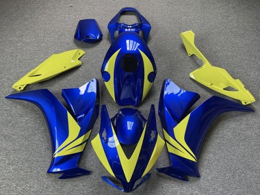 Blue High Vis Yellow 2012-2016 Honda CBR1000RR Motorcycle Fairings
