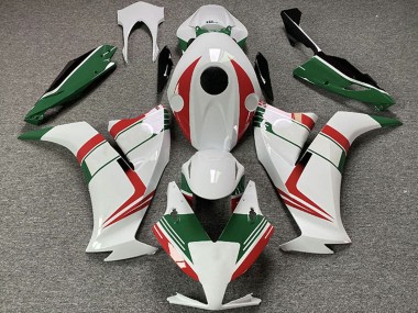 White Red Green 2012-2016 Honda CBR1000RR Motorcycle Fairings
