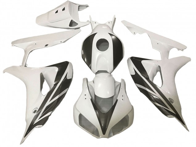 White Black Stripe 2006-2007 Honda CBR1000RR Motorcycle Fairings