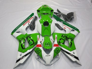 White Green Red Go Fun 2006-2007 Honda CBR1000RR Motorcycle Fairings