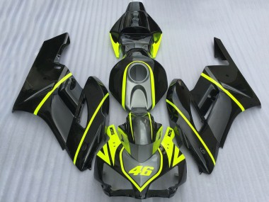 Grey Black High Viz Yellow Motul 46 2004-2005 Honda CBR1000RR Motorcycle Fairings