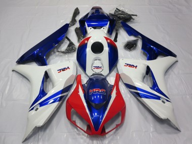 White Red Blue HRC OEM Style 2006-2007 Honda CBR1000RR Motorcycle Fairing