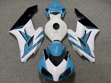 Light Blue White Glossy Black 2004-2005 Honda CBR1000RR Motorcycle Fairings