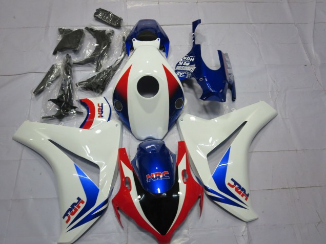 White Red Blue OEM Style HRC 2008-2011 Honda CBR1000RR Motorcycle Fairings