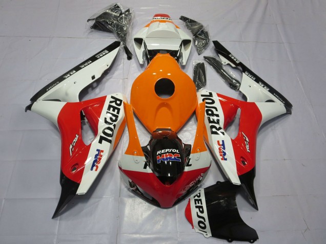 Orange White Red Glossy Black Repsol HRC 2006-2007 Honda CBR1000RR Motorcycle Fairings