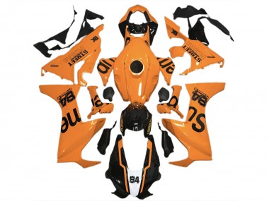 Orange Glossy Black Street Flava 2017-2023 Honda CBR1000RR Motorcycle Fairings