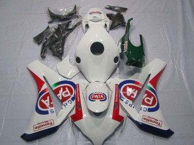 White Red Blue Pata Castrol Tonello 2008-2011 Honda CBR1000RR Motorcycle Fairings
