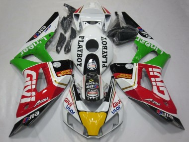 White Red Green Yellow Black Givi PlayBoy 2006-2007 Honda CBR1000RR Motorcycle Fairings