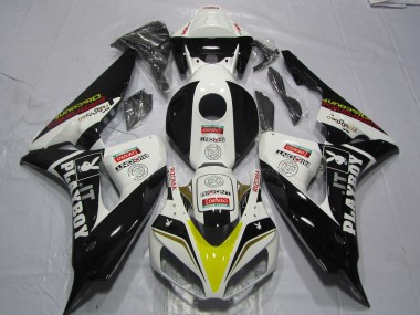 White Yellow Red Glossy Black Denso PlayBoy 2006-2007 Honda CBR1000RR Motorcycle Fairings
