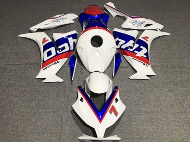 White Red Blue Tyco 2012-2016 Honda CBR1000RR Motorcycle Fairings