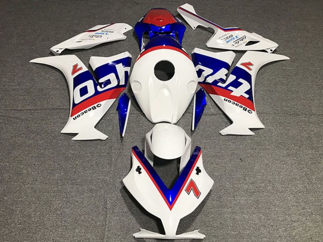 White Red Blue Tyco 2012-2016 Honda CBR1000RR Motorcycle Fairings