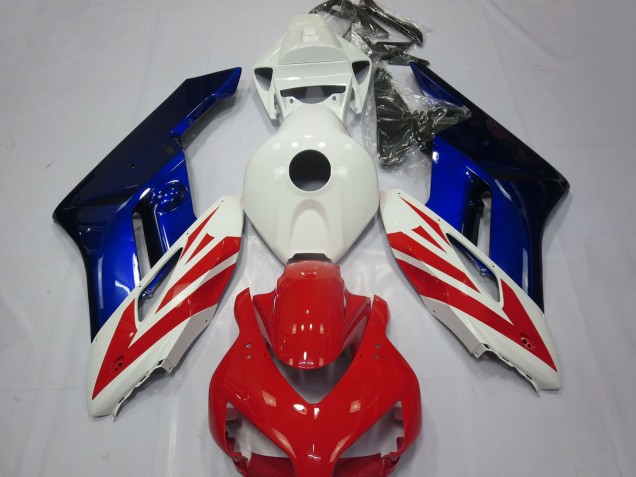 White Red Blue 2004-2005 Honda CBR1000RR Motorcycle Fairings