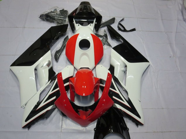 White Red Glossy Black Stripe 2004-2005 Honda CBR1000RR Motorcycle Fairings
