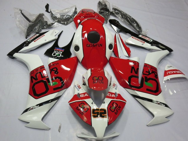 White Red Go&Fun 2012-2016 Honda CBR1000RR Motorcycle Fairings