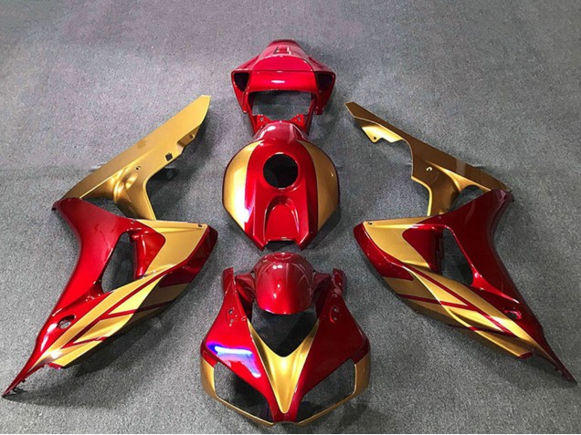 Gold Red 2006-2007 Honda CBR1000RR Motorcycle Fairings