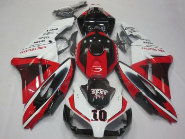White Red Glossy Black Sexy VIBE TECH 2004-2005 Honda CBR1000RR Motorcycle Fairings