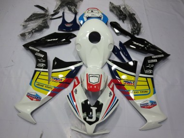 White Yellow Glossy Black 2012-2016 Honda CBR1000RR Motorcycle Fairings