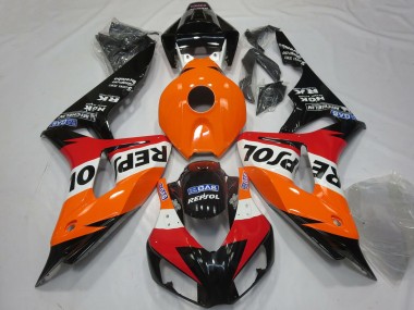 Orange White Red Glossy Black Repsol 2006-2007 Honda CBR1000RR Motorcycle Fairings