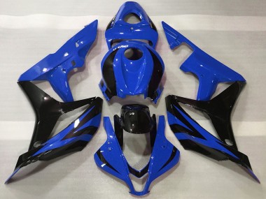 Blue Glossy Black OEM Style 2007-2008 Honda CBR600RR Motorcycle Fairings