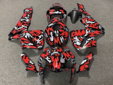Camouflage Red 2005-2006 Honda CBR600RR Motorcycle Fairings