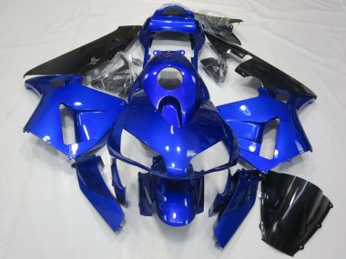 Blue Glossy Black 2003-2004 Honda CBR600RR Motorcycle Fairing
