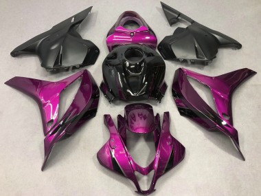 Pink Glossy Black OEM Style 2009-2012 Honda CBR600RR Motorcycle Fairings