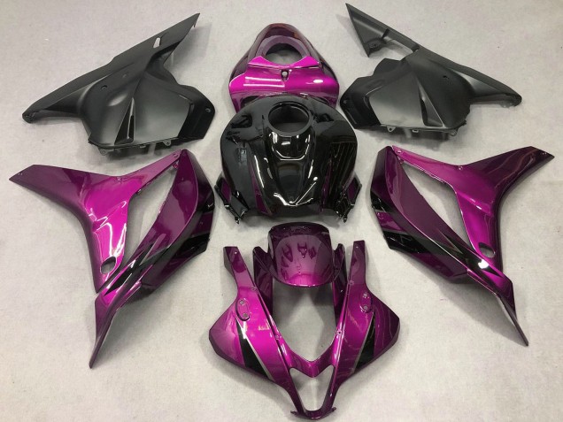 Pink Glossy Black OEM Style 2009-2012 Honda CBR600RR Motorcycle Fairings