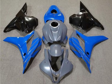 Grey Blue Glossy Black 2009-2012 Honda CBR600RR Motorcycle Fairings