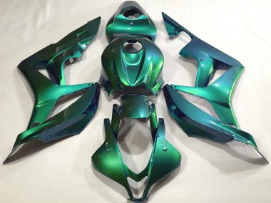 Emerald Green Plain 2007-2008 Honda CBR600RR Motorcycle Fairings