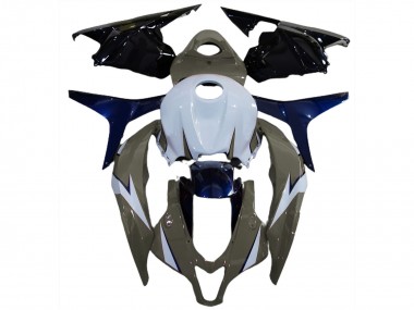 White Grey Blue Glossy Black 2009-2012 Honda CBR600RR Motorcycle Fairings