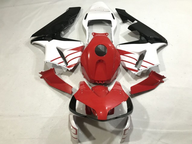 White Red Glossy Black 2003-2004 Honda CBR600RR Motorcycle Fairings