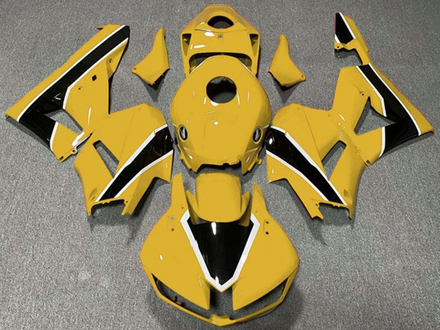 Yellow White Glossy Black 2013-2023 Honda CBR600RR Motorcycle Fairings
