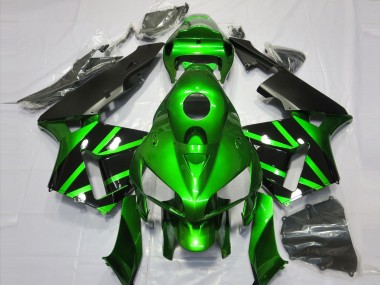 Green Black 2005-2006 Honda CBR600RR Motorcycle Fairings