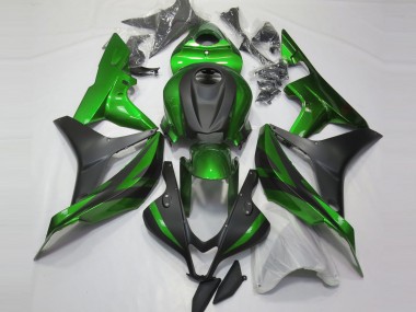 Green Matte Black 2007-2008 Honda CBR600RR Motorcycle Fairings