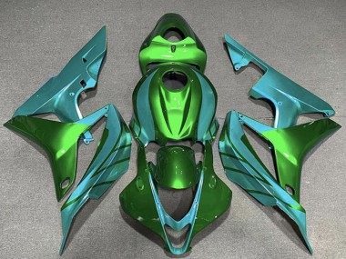 Green Teal Blue 2007-2008 Honda CBR600RR Motorcycle Fairings