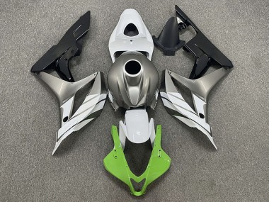 Silver White Green Glossy Black 2007-2008 Honda CBR600RR Motorcycle Fairings