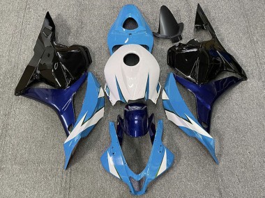 White Blue Glossy Black 2009-2012 Honda CBR600RR Motorcycle Fairing