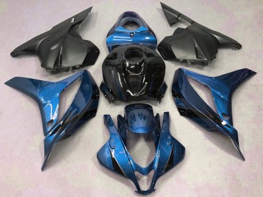 Blue Glossy Black Matte Black 2009-2012 Honda CBR600RR Motorcycle Fairings