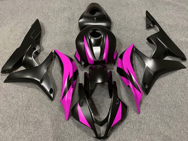 Pink Matte Black 2007-2008 Honda CBR600RR Motorcycle Fairing