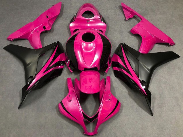 Pink Matte Black OEM Style 2007-2008 Honda CBR600RR Motorcycle Fairings